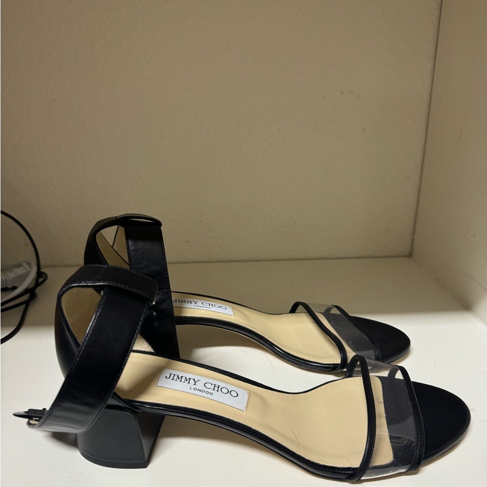 Jimmy Choo Black Heels Elegant Design